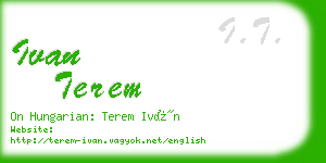ivan terem business card
